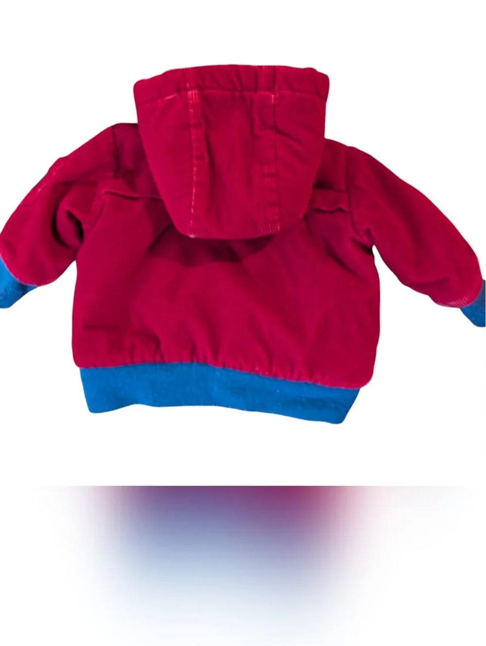 Vintage OshKosh B’gosh Baby Red Corduroy Sherpa Lined Parka Jacket 12M